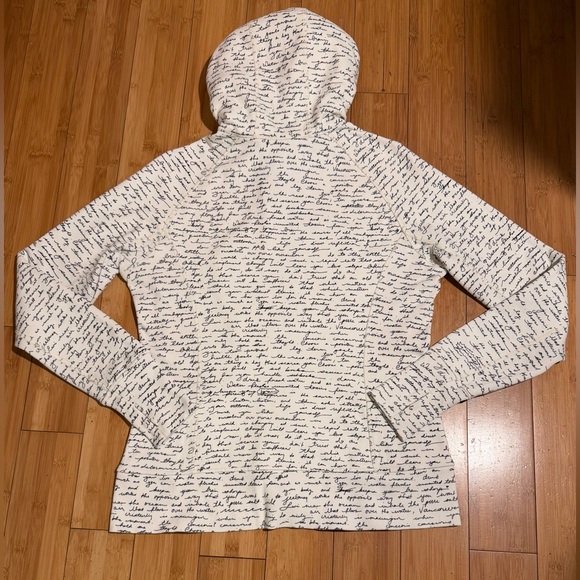 lululemon athletica White Hoodie with Black Script - Picture 8 of 16